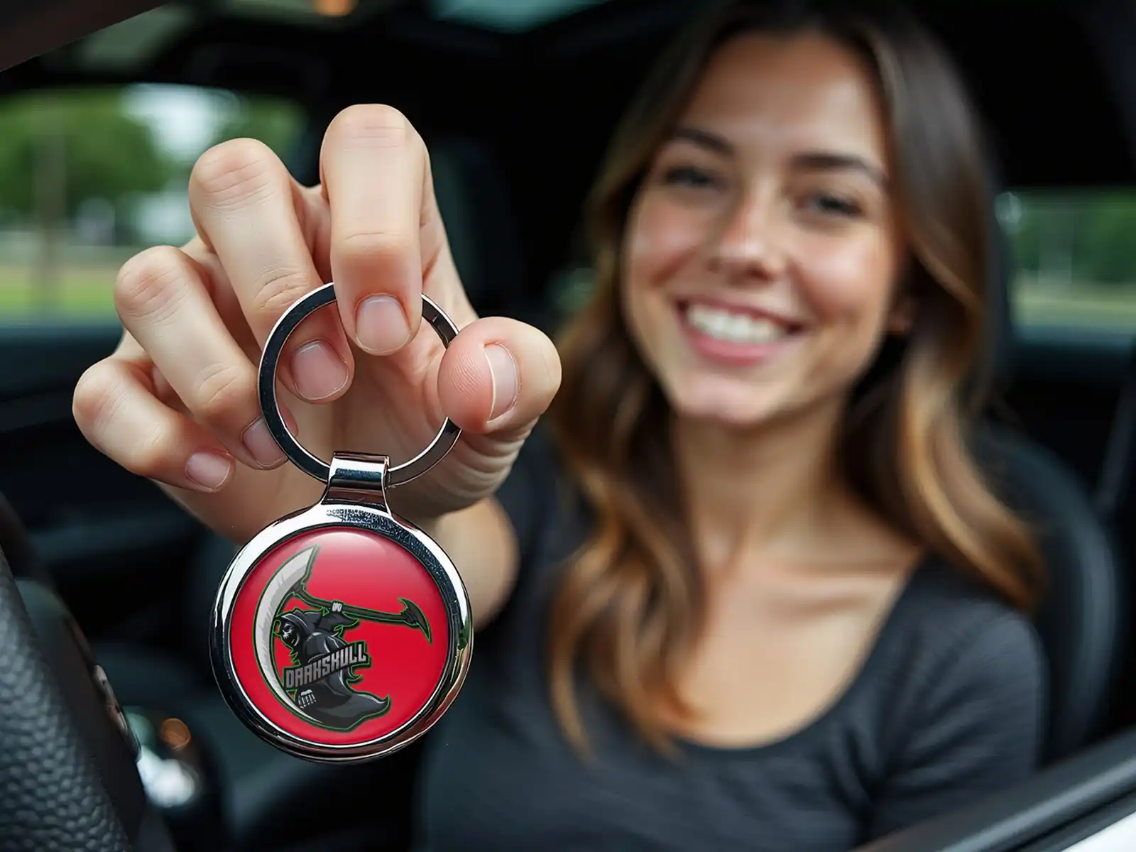 Metal Keychain Alloy Style and Racing Finish